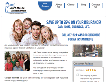 Tablet Screenshot of jeffdavisins.com